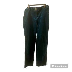 Chico’s dark green velvet pants